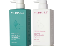 Medix 5.5 Firm + Smooth Body Wash & Body Cream Duo, Glycolic, Retinol + Ferulic Acid, 15 fl oz/444 mL - Image 2