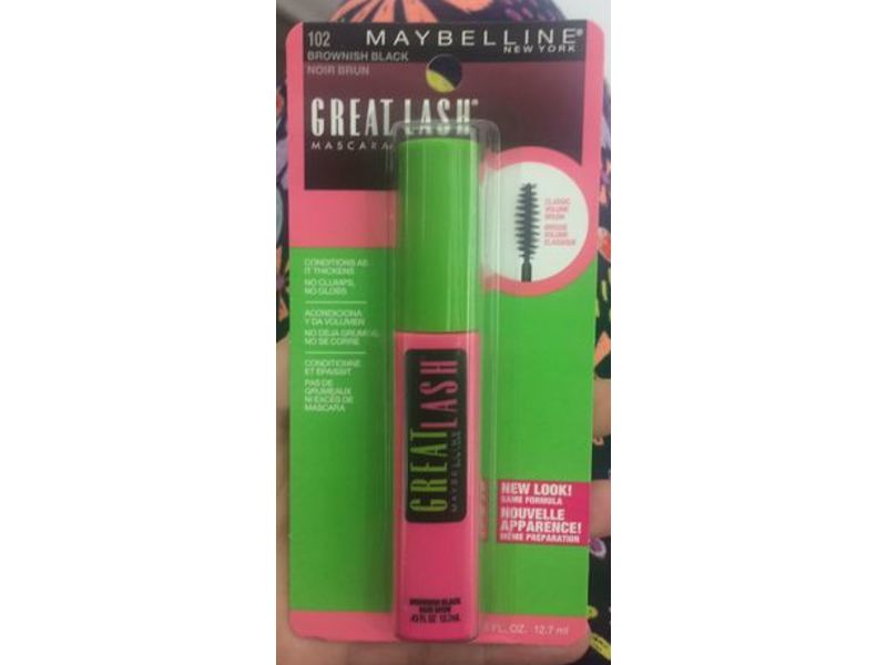 Maybelline New York Great Lash Mascara, 102 Brownish Black, 0.43 fl oz / 12.7 ml