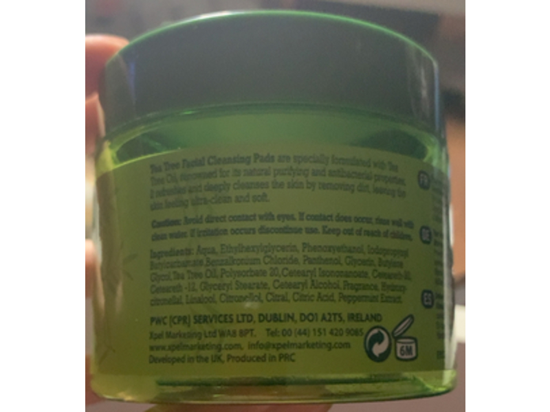 XPEL Cleansing Pads, Tea Tree, 60 Count