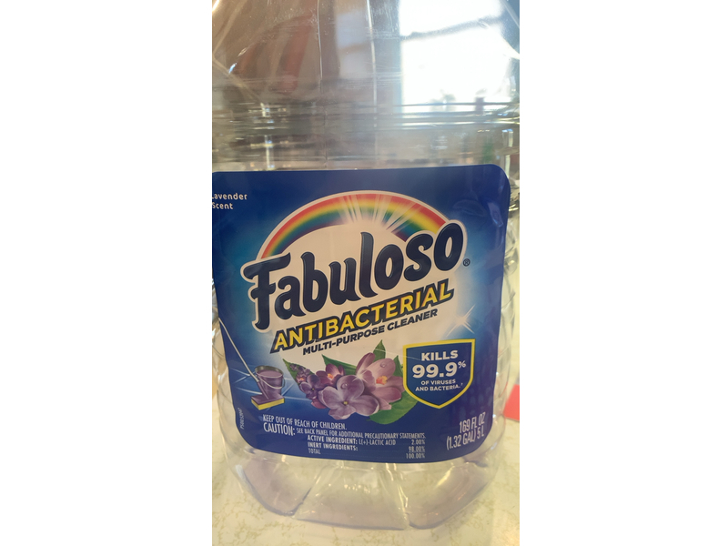 Fabuloso Antibacterial Multi-Purpose Cleaner, Lavender, 169 fl oz/5 L
