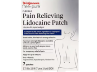 Walgreens Free + Pure Flexible Pain Relieving Lidocaine Patch, Lidocaine 4%, 7 Count - thumbnail 1