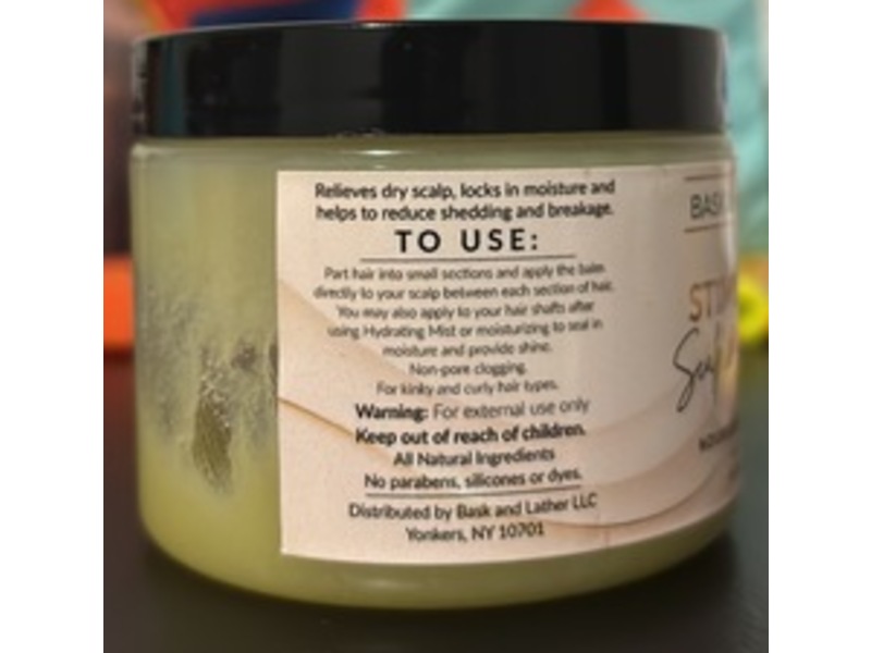 Bask & Lather Stimulating Scalp and Hair Balm, 6 fl oz/177 mL