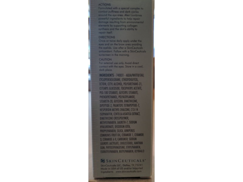 SkinCeuticals Eye Cream, 0.6 fl oz/18 mL