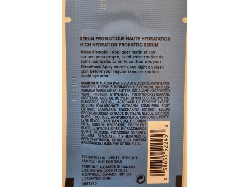 Lise Watier Sublimessence High Hydration Probiotic Serum, 0.06 fl oz/2 mL