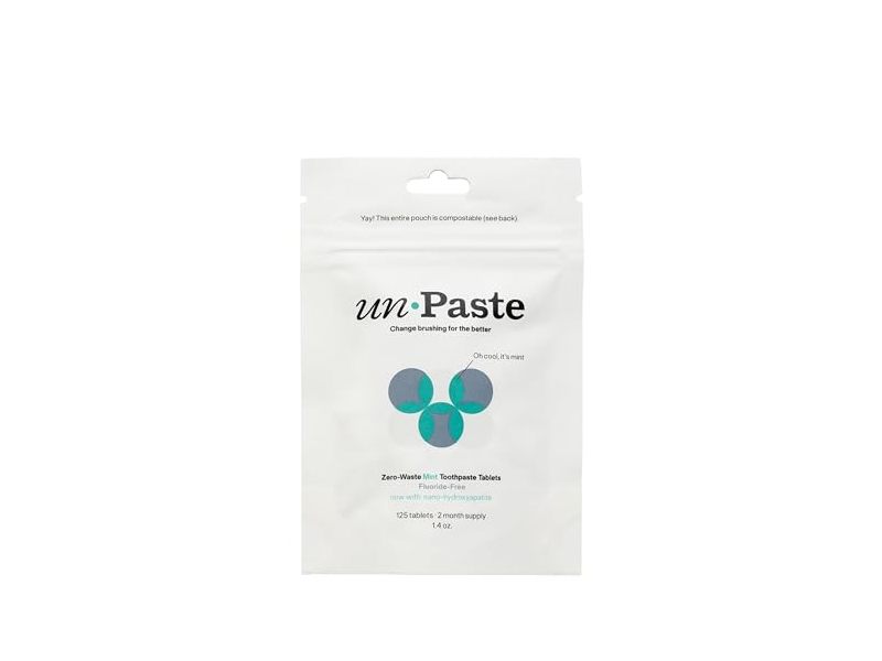 Unpaste Zero-Waste Toothpaste Tablets, Mint, 1.2 oz, 125 Count