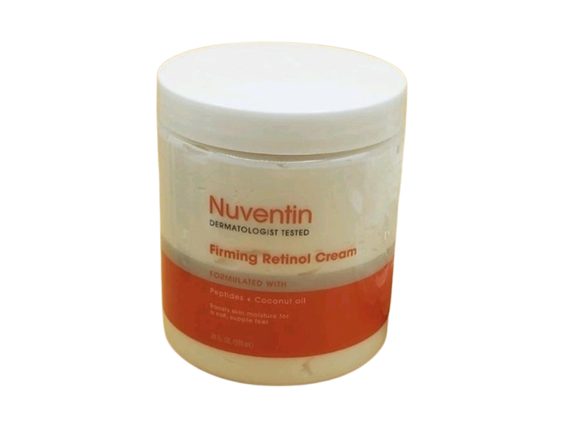 Nuventin Firming Retinol Cream, Peptides + Coconut Oil, 20 fl oz/591 mL