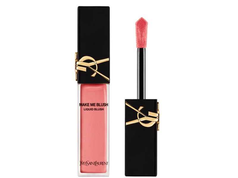 YSL Beauty Make Me Blush Blurring Liquid Blush, 74 Hibiscus Heat, 0.51 oz/15 mL