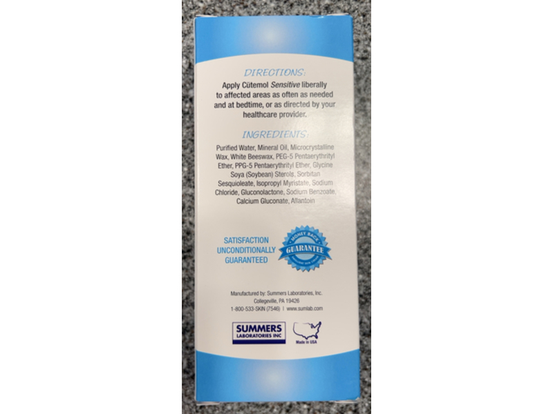 Cutemol Emollient Skin Cream, 2.75 oz/77.96 g