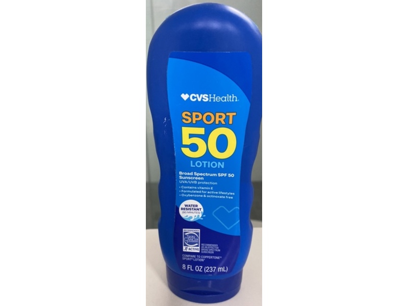 CVS Health Sport Sunscreen Lotion, SPF 50, 8 fl oz/ 237 mL