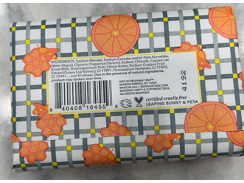 Beekman 1802 Goat Milk Soap, Honeyed Grapefruit, 9 oz/155 g