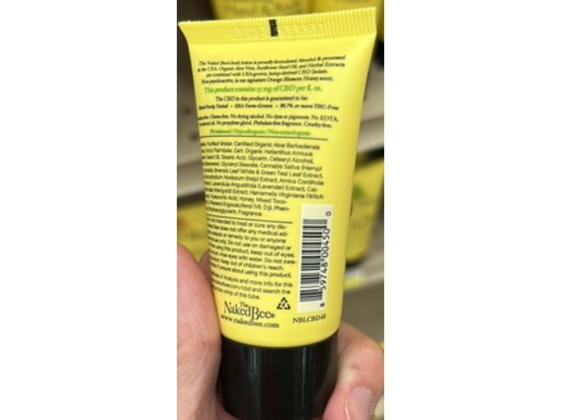 The Naked Bee Body Lotion, Orange Blossom Honey, 1.5 oz/45 mL