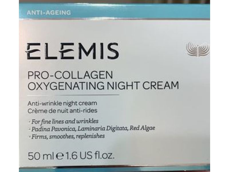 ELEMIS Pro-Collagen Oxygenating Night Cream, Anti-wrinkle, 1.6 fl oz/50 mL