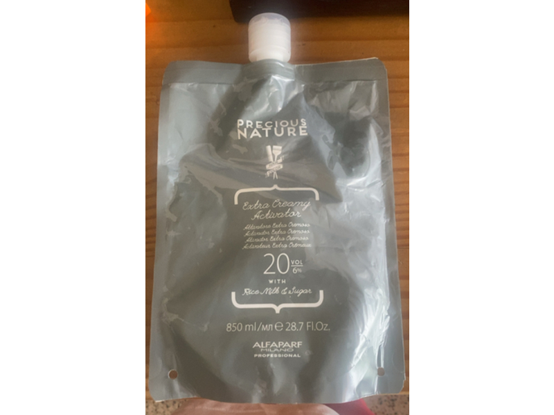 Alfaparf Milano Precious Nature Extra Creamy Activator, Rice Milk & Sugar, 20 Vol / 6%, 28.7 fl oz/850 mL