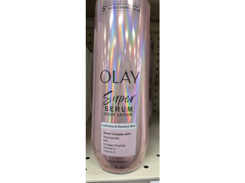 Olay Super Serum Body Lotion, Shea Moisture, 18.5 fl oz/547 mL