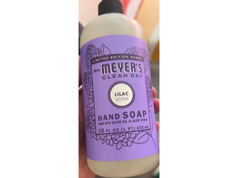 Mrs. Meyer's Clean Day Hand Soap, Lilac Scent, 16 fl oz/473 mL