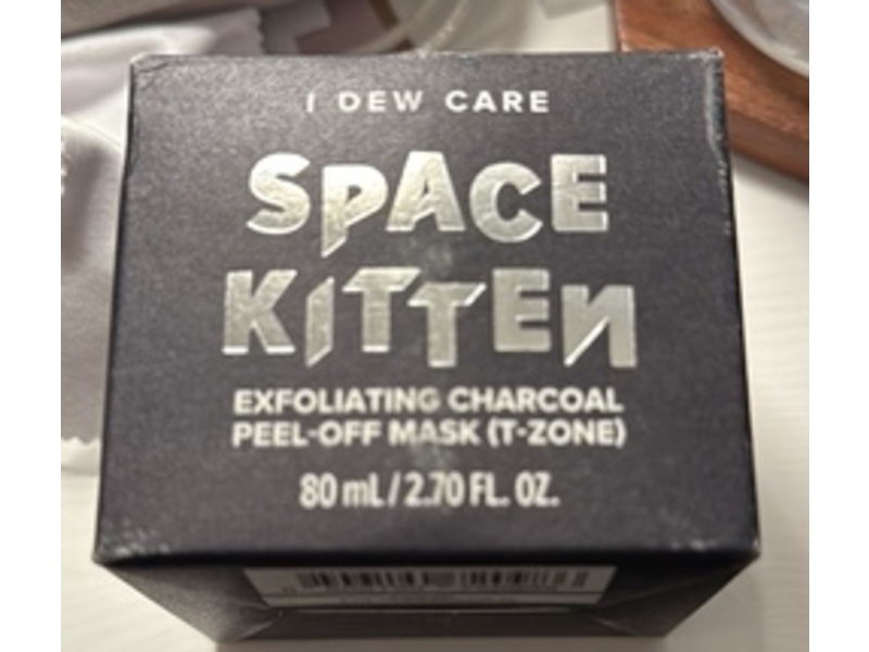 I Dew Care Exfoliating Peel-Off Charcoal Mask, Space Kitten, 2.70 fl oz/80 mL