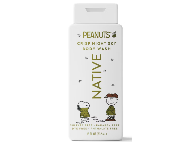 Native Peanuts Body Wash, Crisp Night Sky, 18 fl oz/532 mL