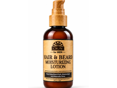 Okay Men Hair & Beard Moisturizing Lotion, 4 fl oz/118 mL