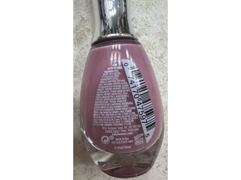 Sally Hansen Diamond Strength No Chip Nail Color, 439 Mauve Of Honor, 0.45 fl oz/13.3 mL