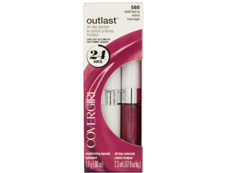 CoverGirl Outlast All-Day Custom Nudes Lip Color, Wild Berry 560, 0.6/1.9 g.