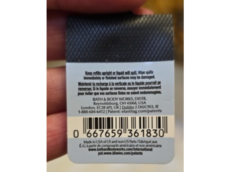 Bath & Body Works Wallflowers Home Fragrance Refill, White Lavender Eucalyptus, 0.8 fl oz/24 mL