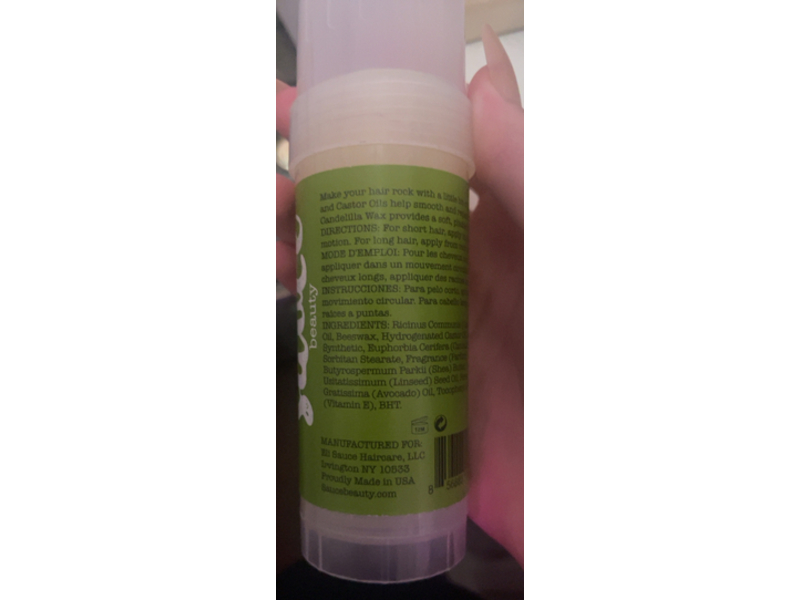 Sauce Beauty Guacamole Hair Wax Stick, Avocado Oil & Shea Butter, 2 fl oz/56 g