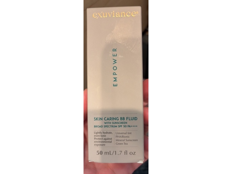 Exuviance Empower Skin Caring BB Fluid Sunscreen, SPF 50 PA++++, 1.7 fl oz/50 mL