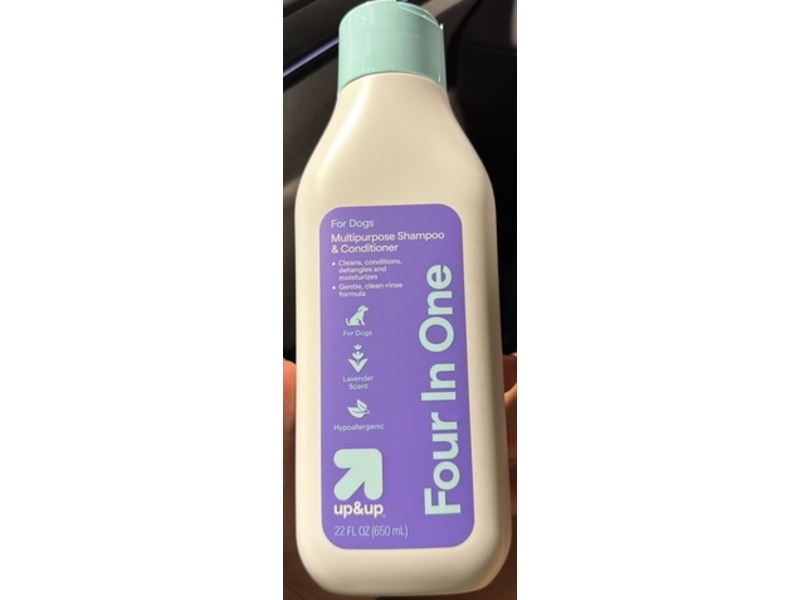 up&up Four In One Multipurpose Shampoo & Conditioner, 22 fl oz/650 mL
