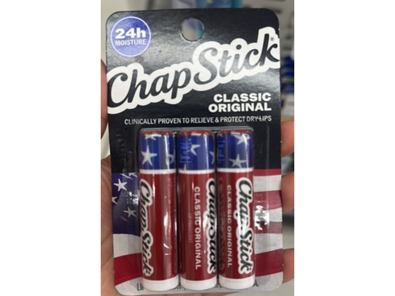ChapStick Classic Original Lip Protectant, 0.15 oz/4 g, Pack Of 3