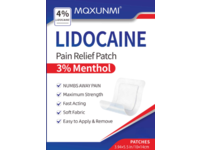 MQXUNMI Lidocaine Pain Relief Patch, 3% Menthol, 16 Count - thumbnail 1
