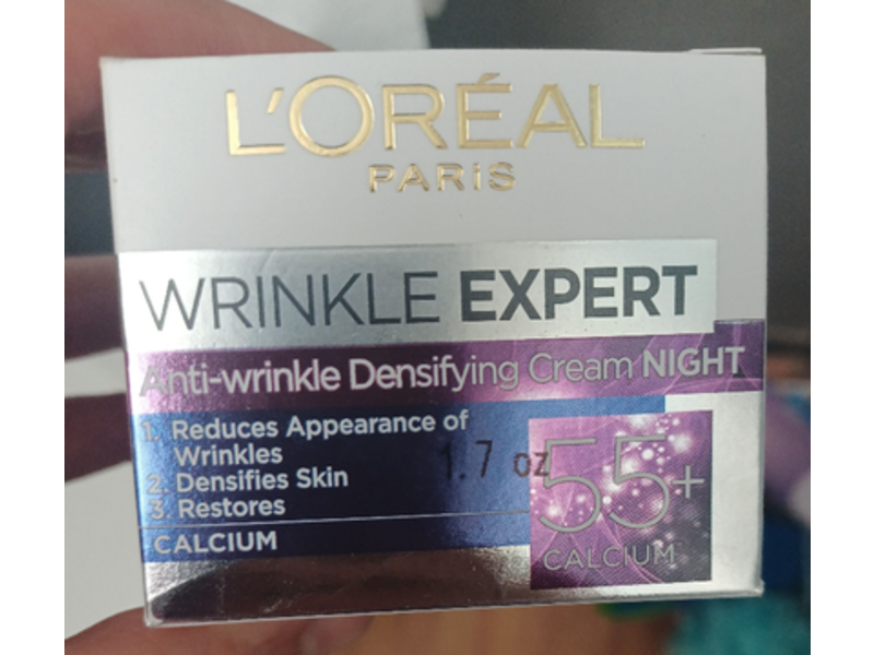L'Oreal Paris Wrinkle Expert Anti-Wrinkle Densifying Cream, 55+Calcium. 1.7 oz/50 mL