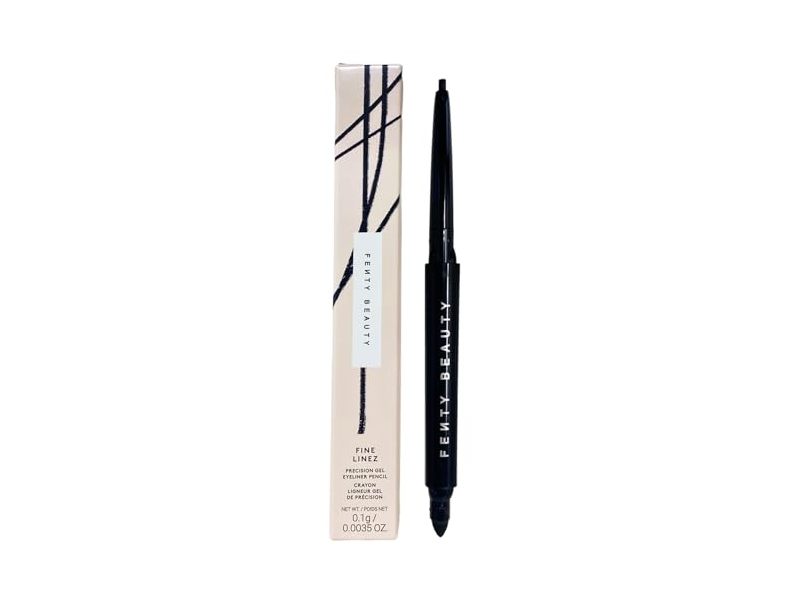 Fenty Beauty Fine Linez Precision Gel Eyeliner Pencil, 01 Cuz I’m Black, 0.0035 oz/0.1 g