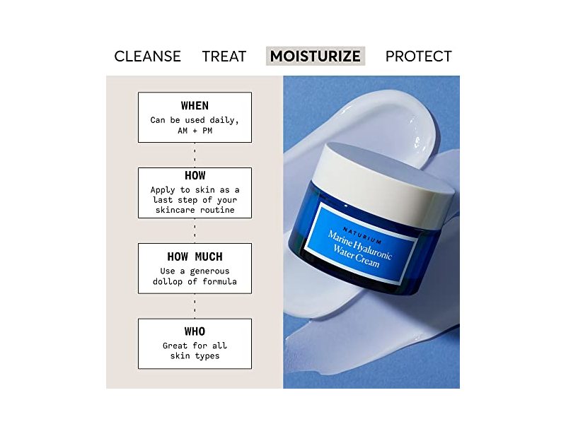 Naturium Marine Hyaluronic Water Cream, 50 g /.7 oz