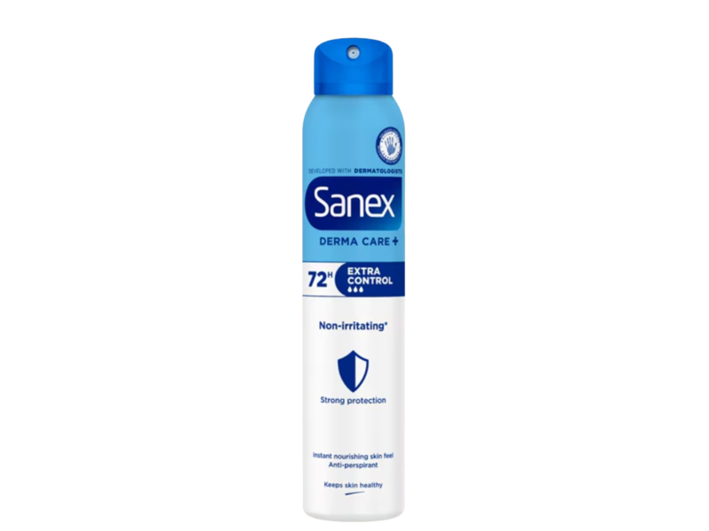 Sanex Derma Care+ Extra Control 72H Antiperspirant, 200 mL