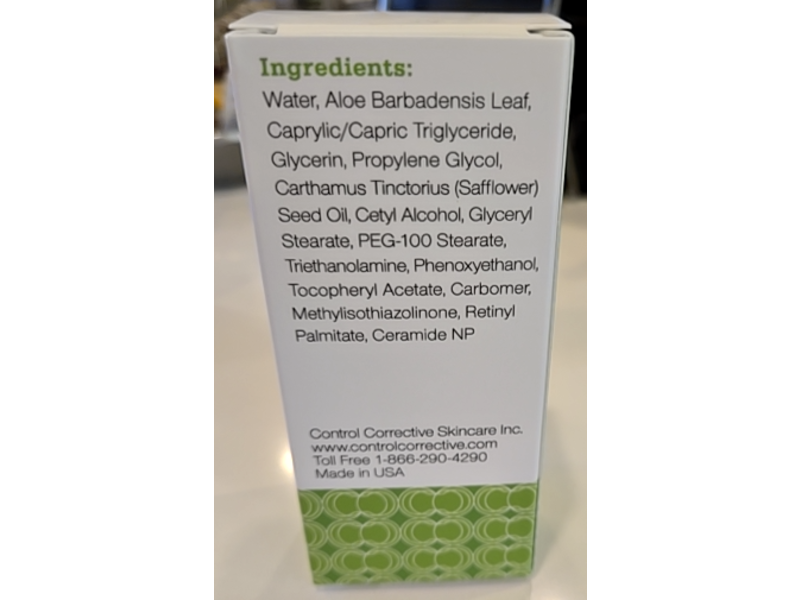 Control Corrective Skincare Systems Daily Cream, Ceramide, 2.5 fl oz/74 mL