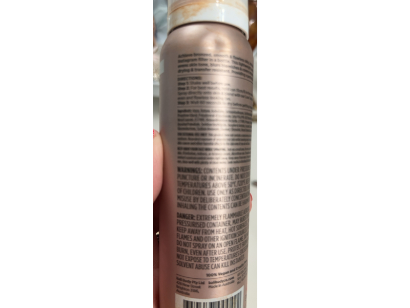 Bali Body Instant Tan Air Brush, Light Medium, 3.28 fl oz/75 g