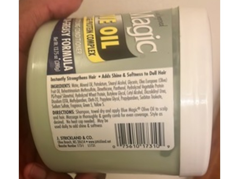 Blue Magic Leave-In Styling Conditioner, Olive Oil, 13.75 oz/390 g