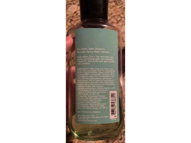 Bath & Body Works Men's Collection 2-IN-1 Hair & Body Wash, Freshwater, 10 fl oz/295 mL