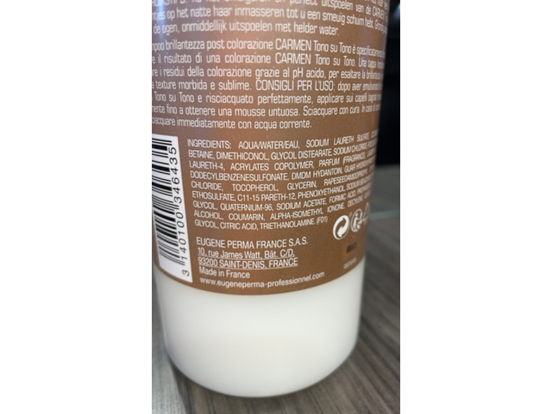Eugene Perma Carmen Post - Coloration Shampoo, 33.81 fl oz/1000 mL