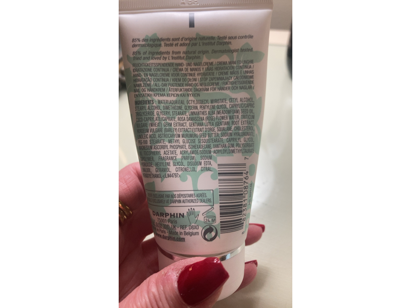 Darphin Body Care All-Day Hydrating Hand & Nail Cream, Rose Water, 75 mL