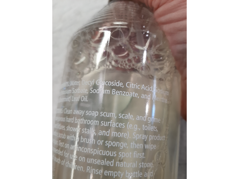 Eco Max Bathroom Cleaner, Natural Spearmint, 27.1 fl oz/800 mL