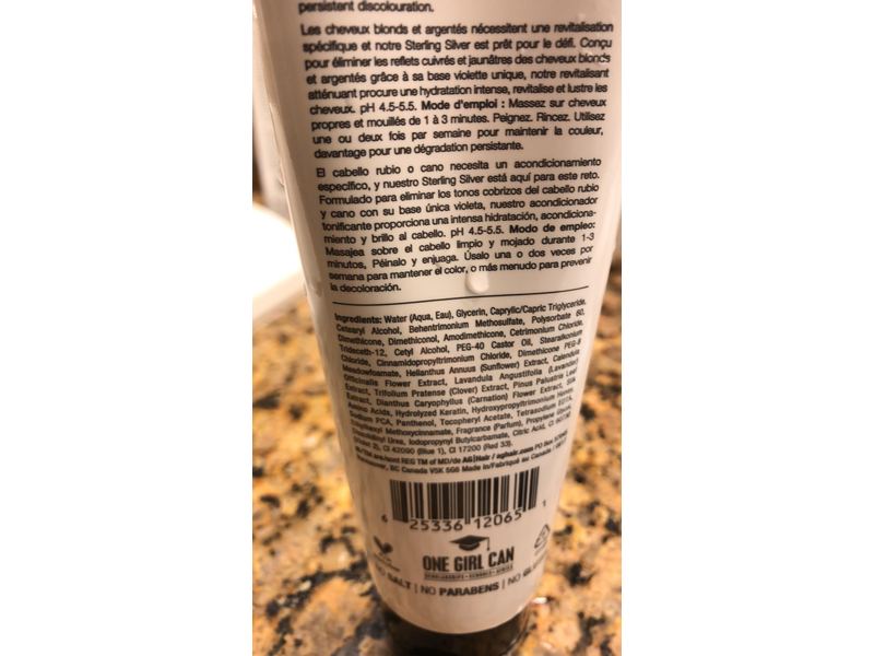 AG Hair Care Colour Care Toning Conditioner, Sterling Silver, 6 fl oz/178 mL