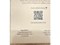 Dan's Organic Tallow Soap Bar, Unscented, 5 fl oz - Image 4