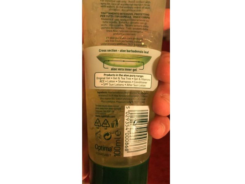 Aloe Pura Organic Aloe Vera Gel, 100 mL