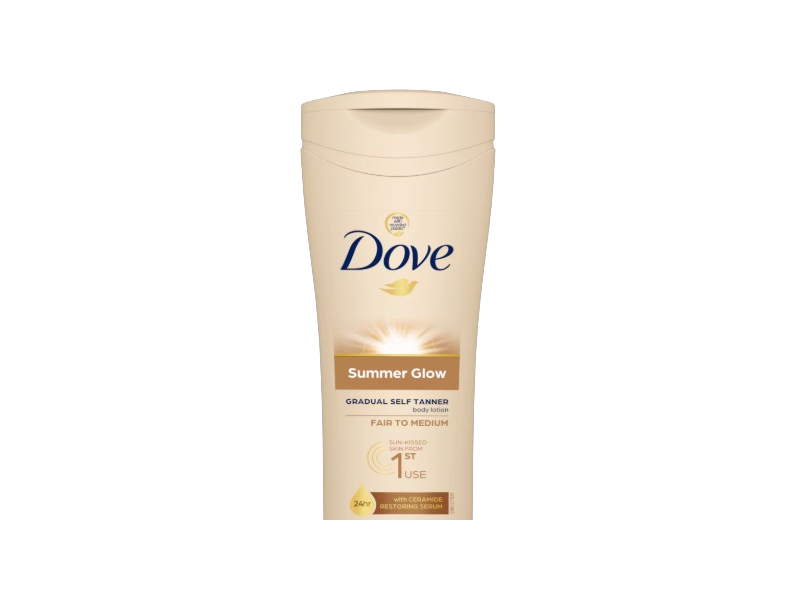 Dove Summer Glow Nourishing Lotion, Fair To Medium Skin, 250 mL