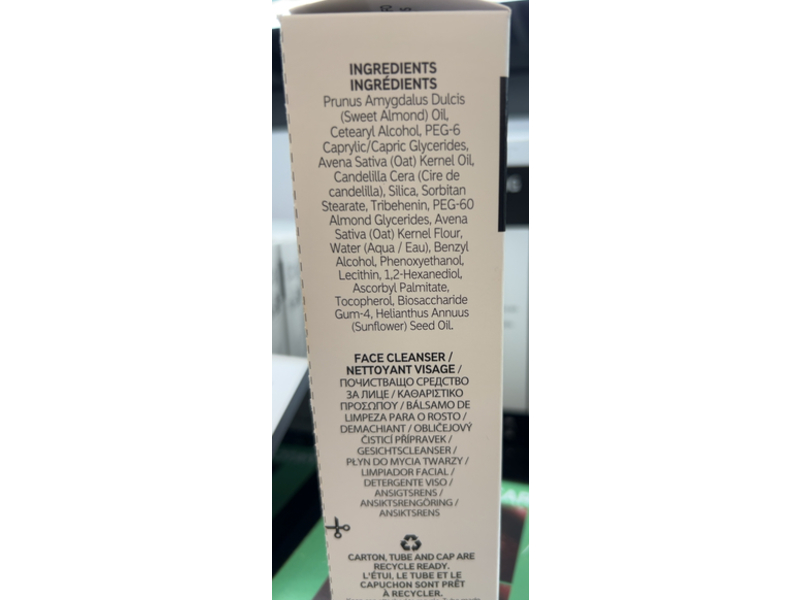 The Inkey List Face Cleansing Balm, Oat, 5.0 fl oz/150 mL