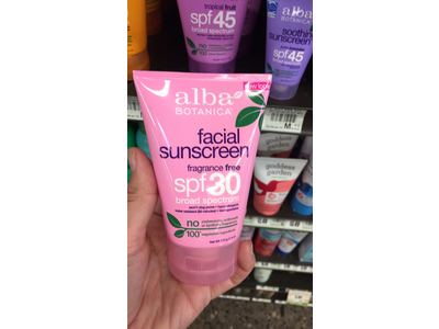 alba face sunscreen