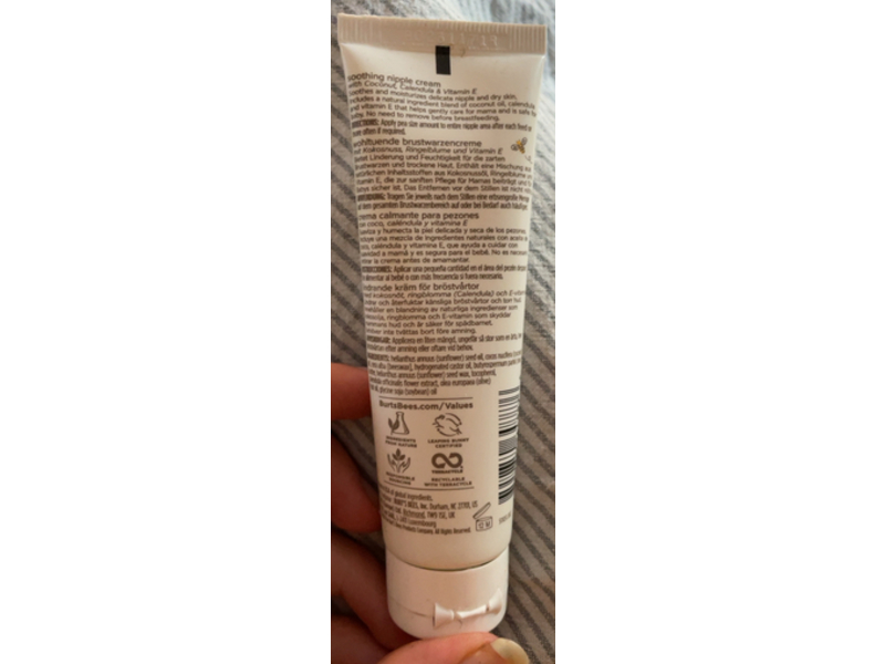 Burt's Bees Mama Soothing Nipple Cream with Coconut, Calendula & Vitamin E, 1.4 oz/39.6 g