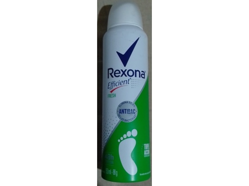 Rexona Efficient Antibacterial Deodorant Foot Spray, Fresh, 88 g/153 mL