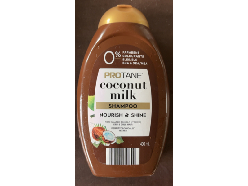Protane Nourish & Shine Shampoo, Coconut Milk, 400 mL
